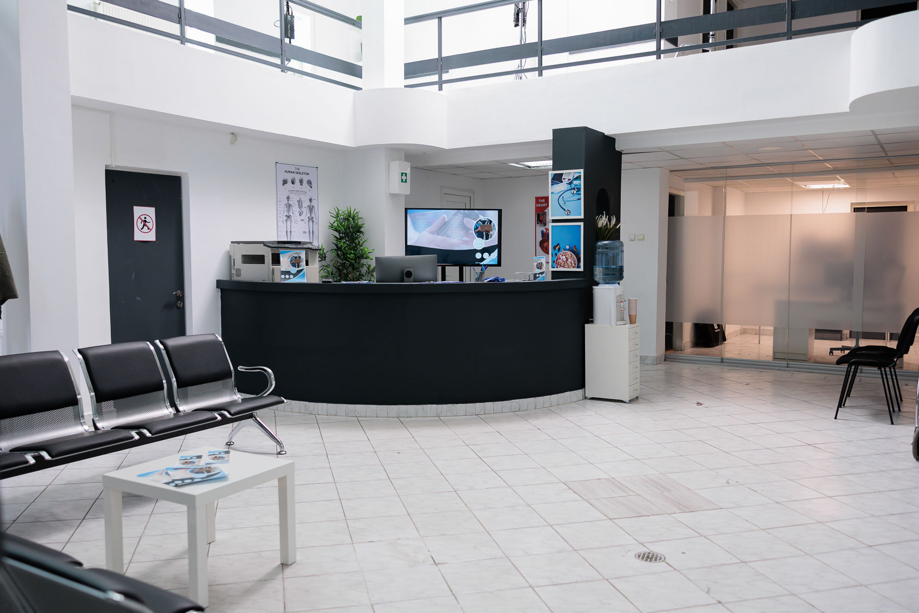Medical building reception area