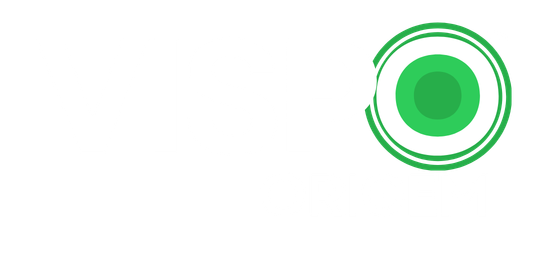VISPO ORIGEM text logo with green concentric circle in the letter O.