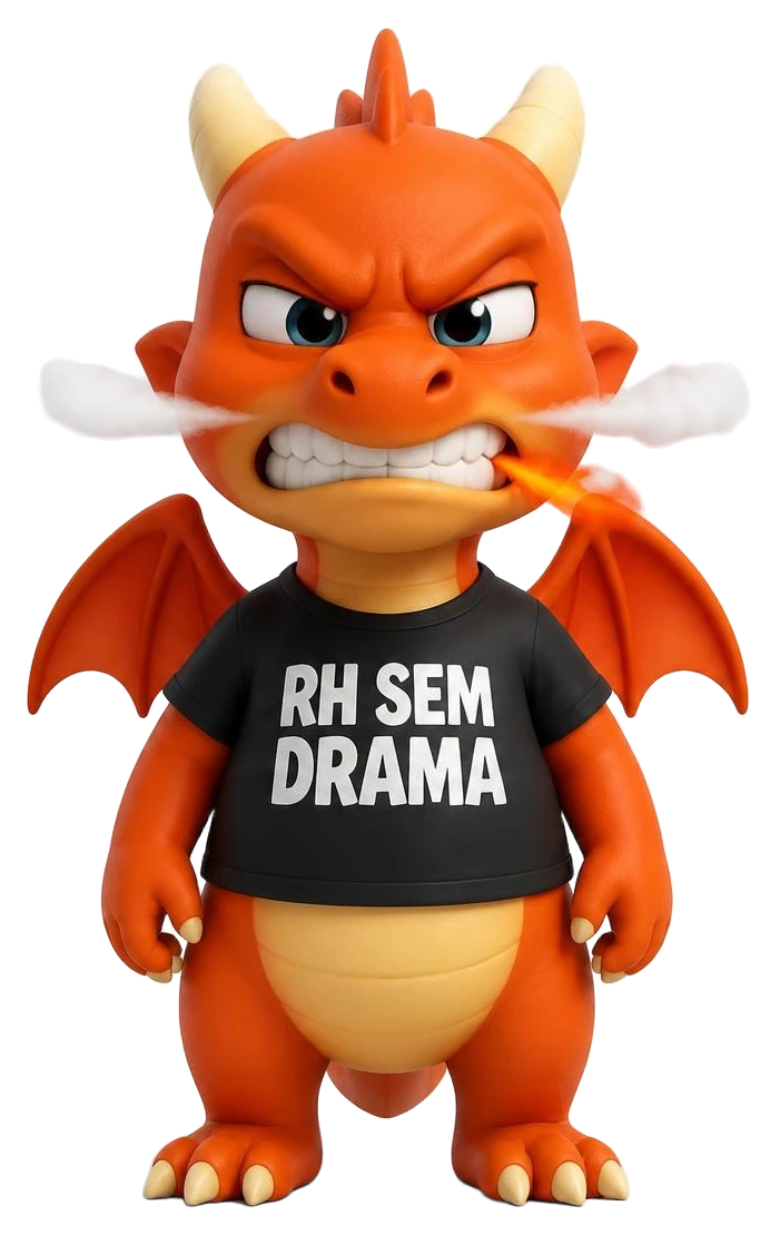 Átmos soltando fumaça, representando o drama frequente