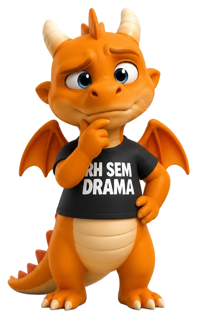Átmos com a mão no queixo, confuso