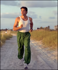 man running