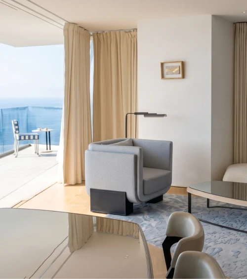 Blindspace AV luxury high-rise curtain balcony ocean view