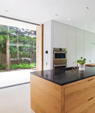 Blindspace sheer curtains modern kitchen