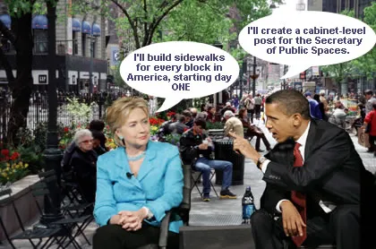 Obama, Clinton, McCain all claim to be the true Placemaking candidate