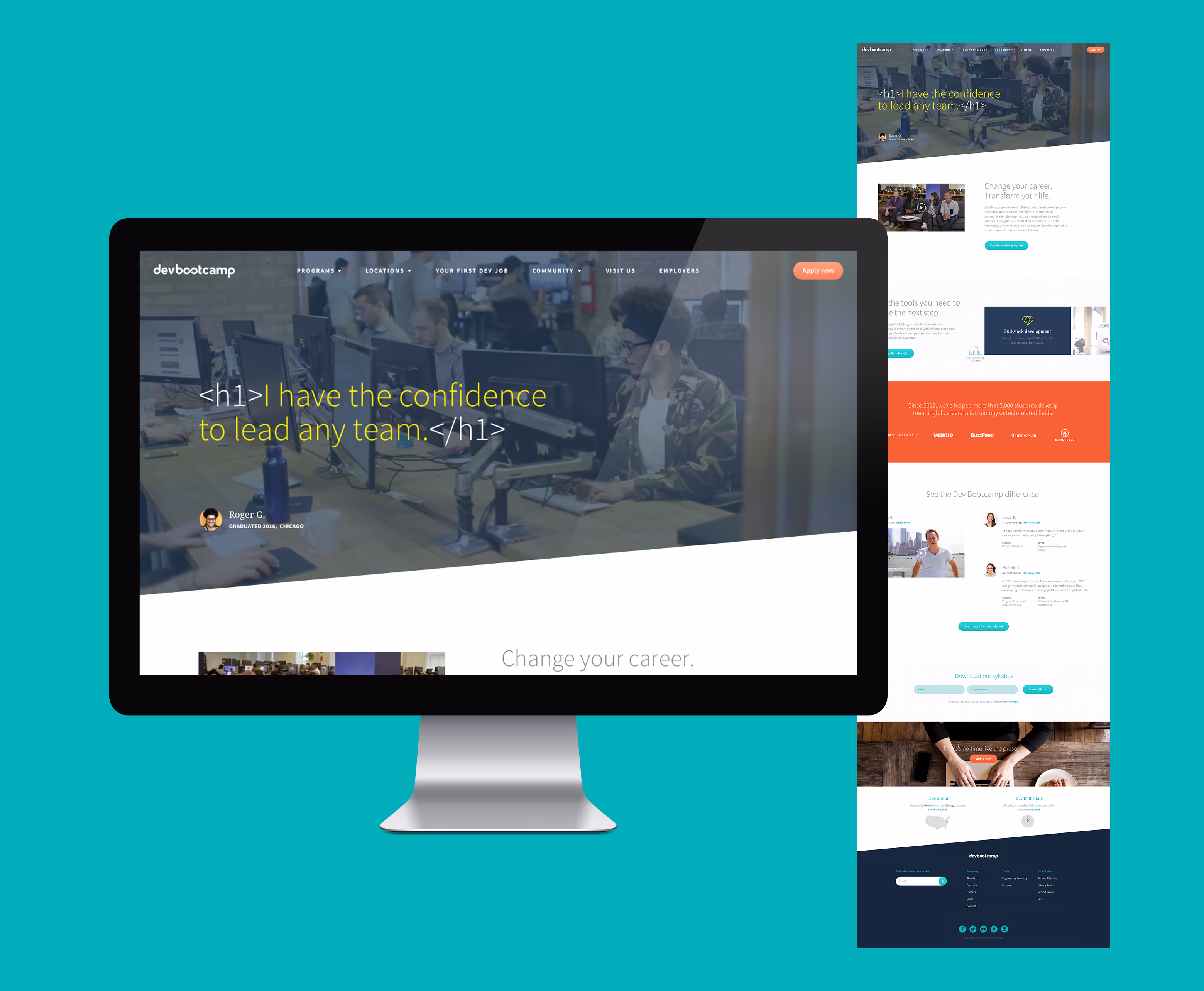 Web Design DevBootcamp homepage