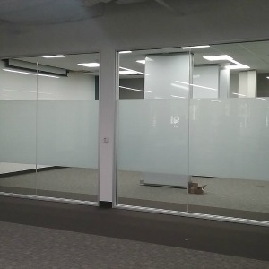 Image of Matte Finish office partition for privacy.