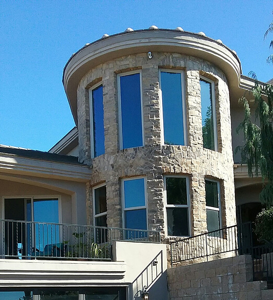 Image of window tinting on home.