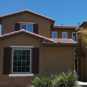 Picture of a house in Winchester CA supplied with tint to reduce heat and glare.