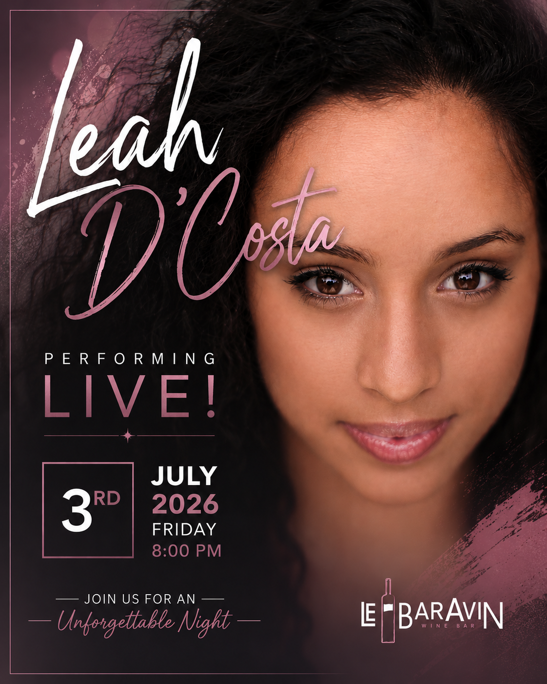 Friday Night Live with Leah D'Costa