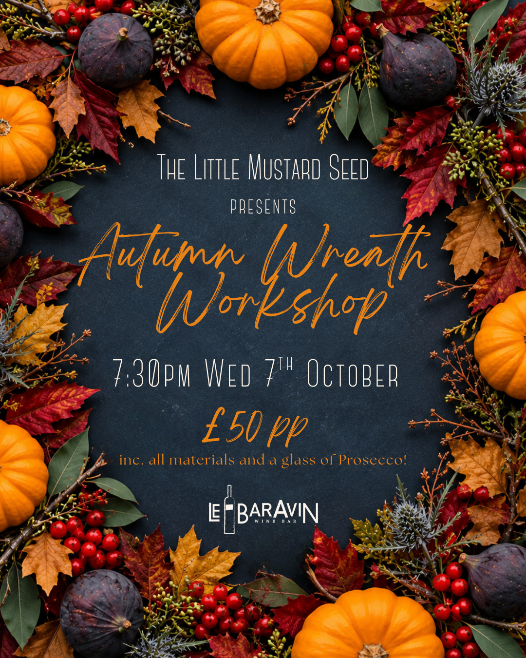Autumn Wreath Workshop with The Little Mustard Seed