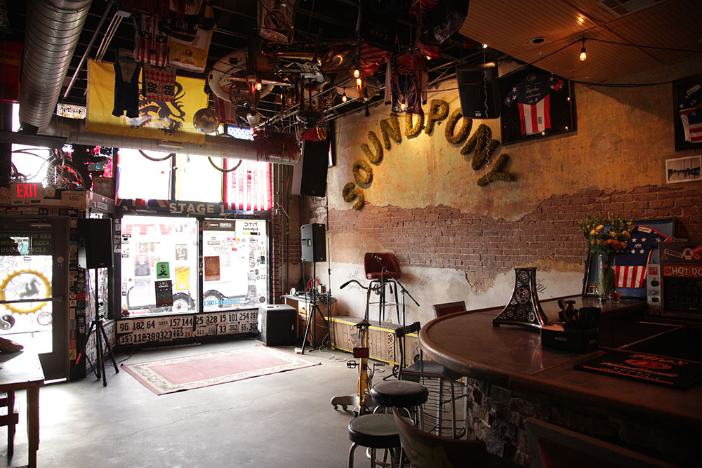 At Soundpony, bands set up in the front window, just inside the door for shows that feel more like house parties or basement gigs.  (Photo: Marc Rains)