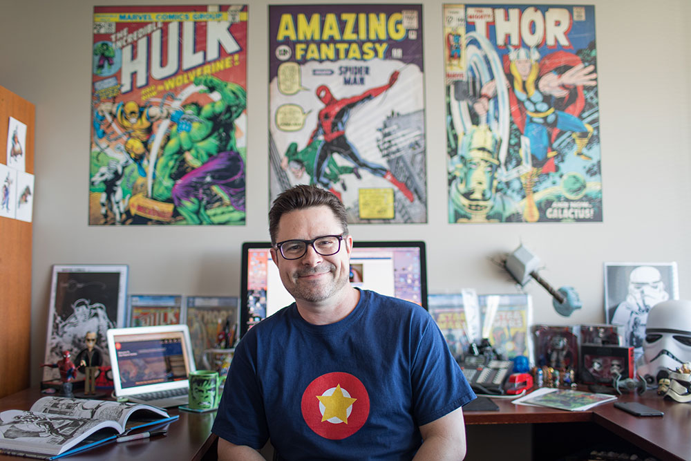 Steve Roop says the collector community in Tulsa reminds him of the television show, Cheers, where it’s not about the bar, but the people in the bar. (Photo: Valerie Grant)