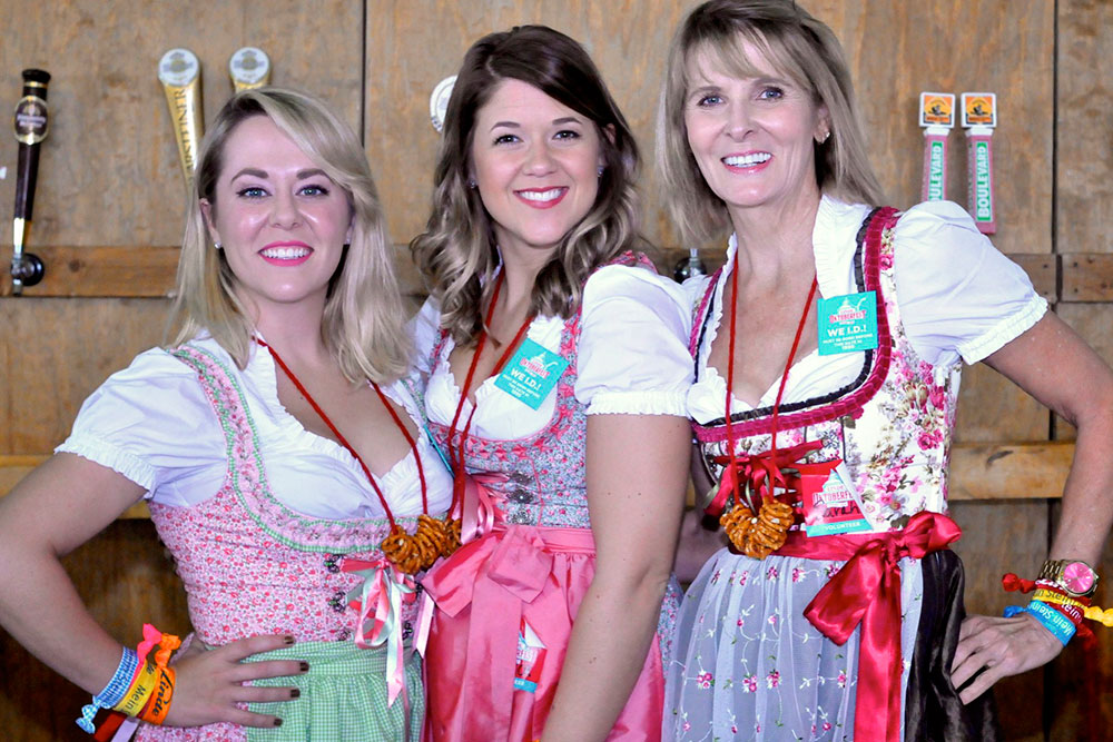 ‍Festival-goers have come to expect the traditional German delicacies like Bavarian cheesecake and craft beers, authentic music and dancing with performers from Germany, and traditional games like Dachshund Dash.