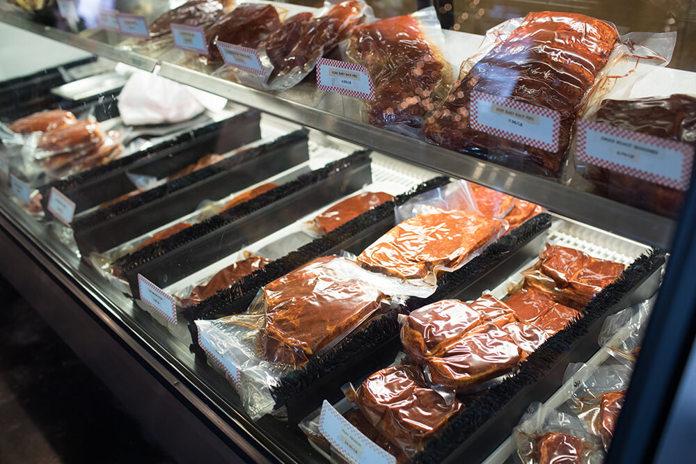 Hebert’s has been shipping meat products like alligator, poultry, and even turducken [a delicately deboned turkey that is stuffed with boneless duck and chicken] all over the country for 20 years with the slogan “the best Cajun food by real Cajuns.” (Photo: Valerie Grant)