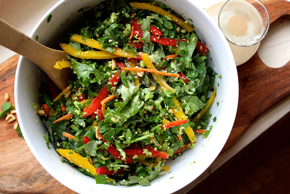 Chopped Thai Salad with Sesame Garlic Dressing (Photo: Chelsi Fisher)
