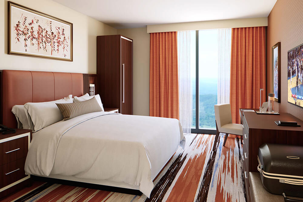 There are over 140 rooms plus six hospitality suites in the Osage Casino and Hotel.
