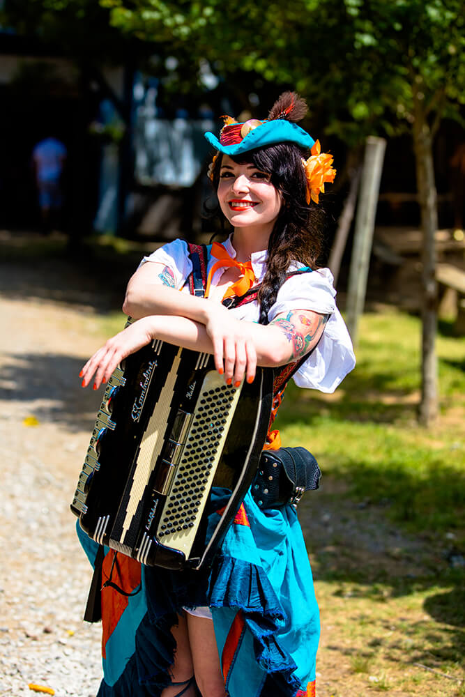 The Renaissance Festival is a playground for both adults and children. 