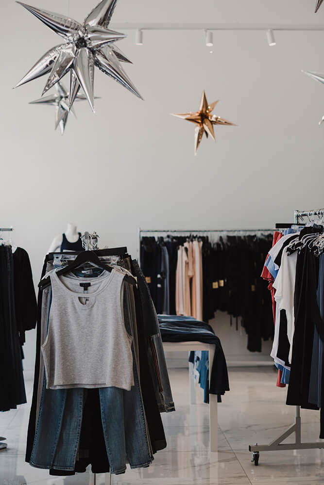 Most of the clothing, jewelry, and other items change seasonally, and the brands change too, though shoppers can undoubtedly expect to see Kendra Scott and Virgins Saints & Angels products regularly. (Photo: Sarah Eliza Roberts)