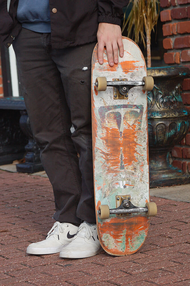 Skateboarding is a pretty inexpensive sport to pick up in comparison to others with a basic skateboard set up costing between $100-$200. (Photo: Jennifer Zehnder)