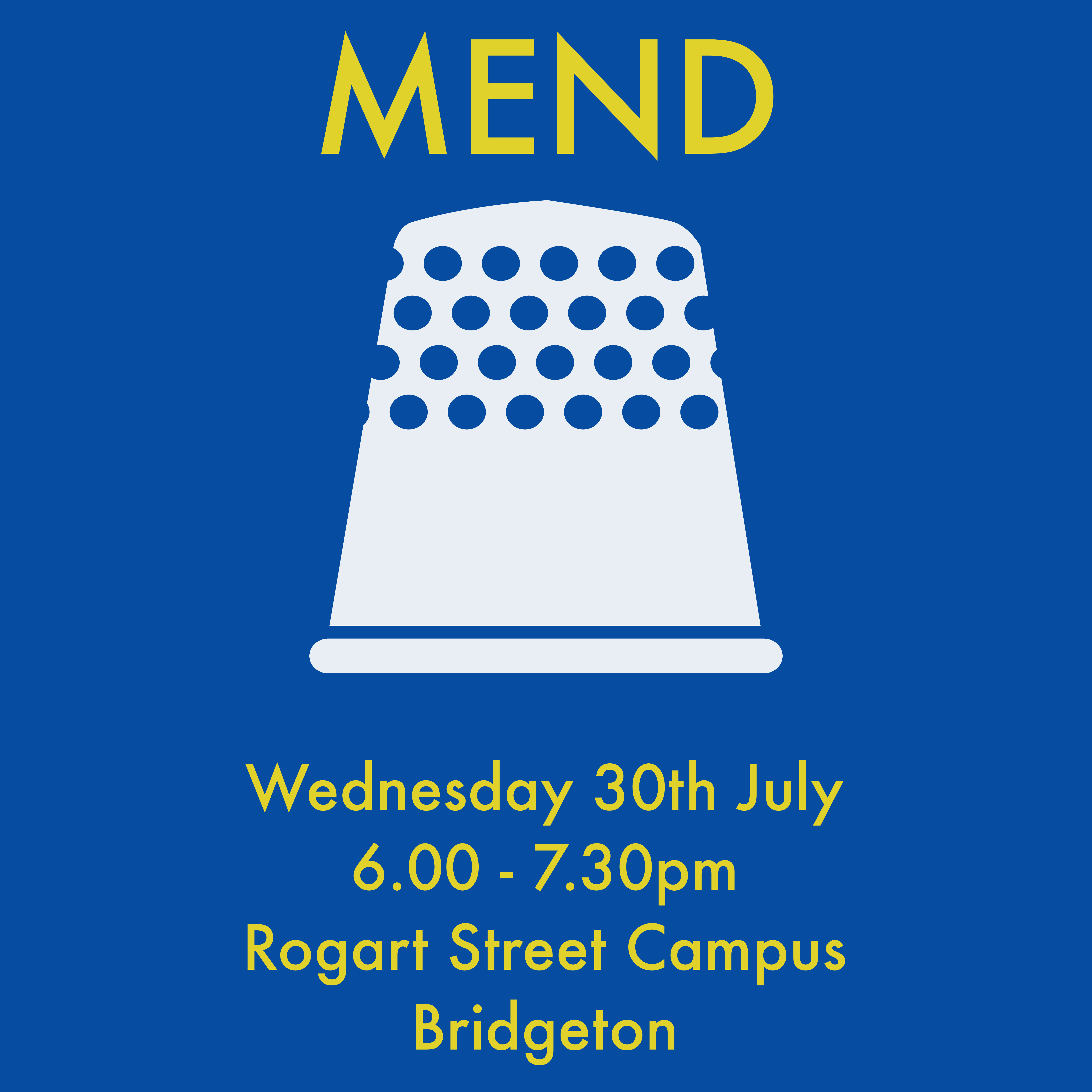 Mend on July 30th