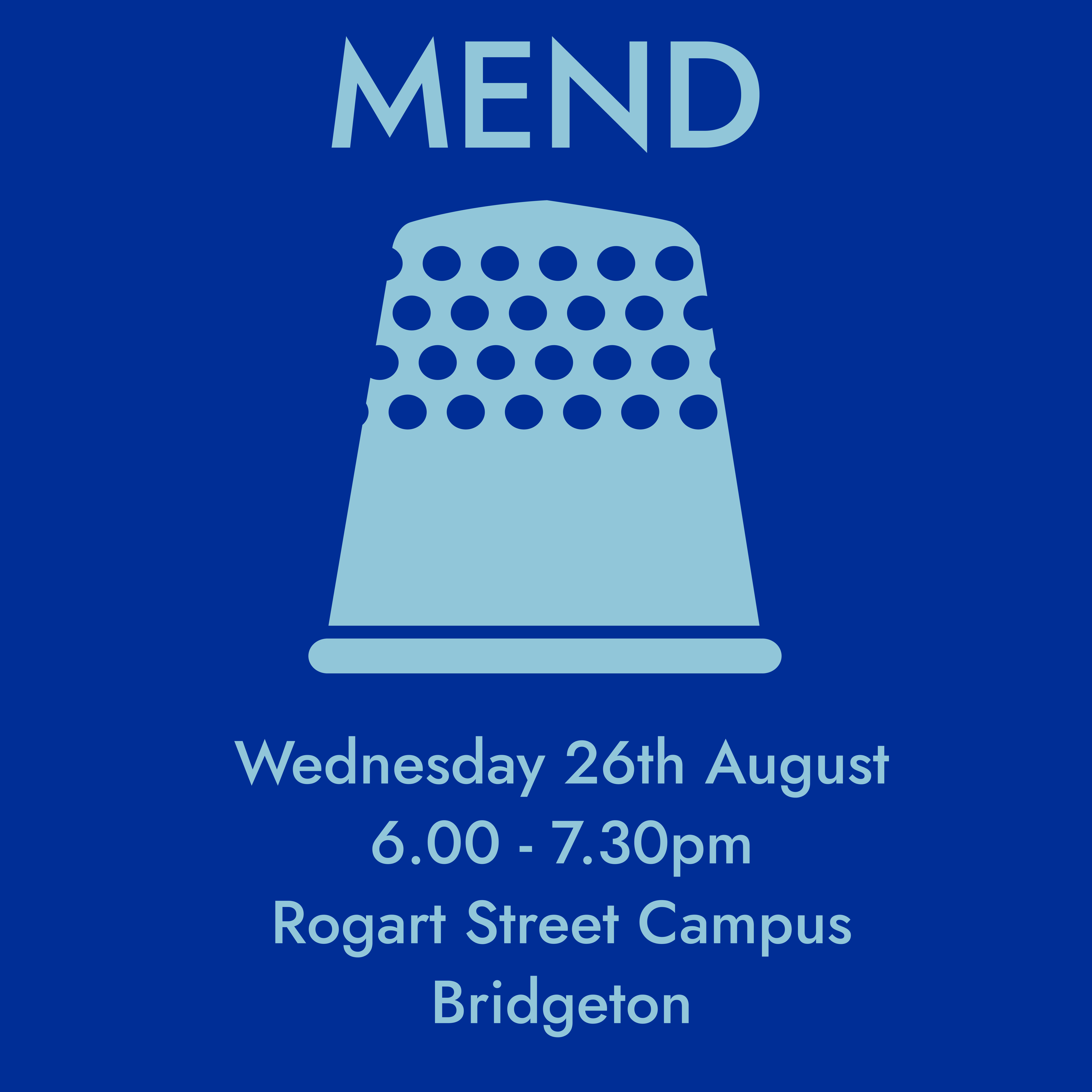 Mend on July 30th