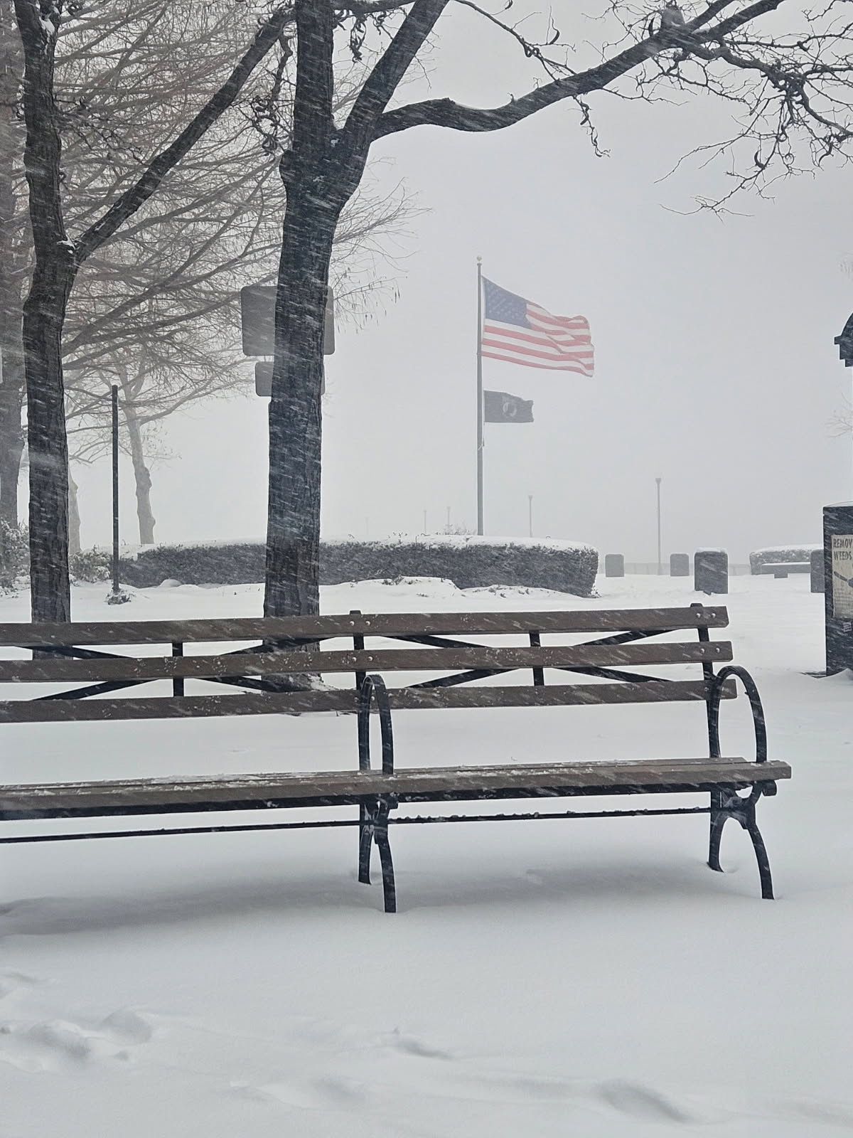 Snow emergency routes on Washington and Grand Streets lifted; Others remain in effect until further notice; Clear property of snow and ice; Waste collection tonight