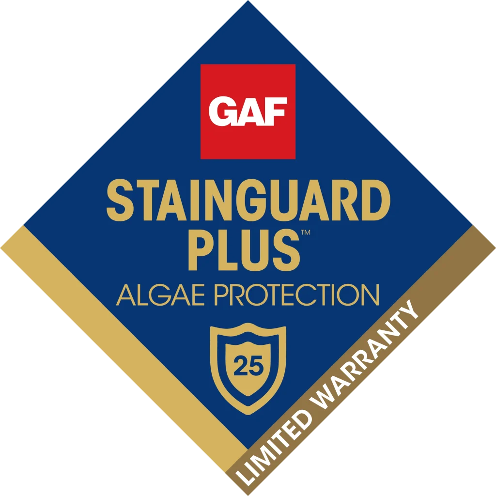 GAF StainGuard Plus Warranty Bade