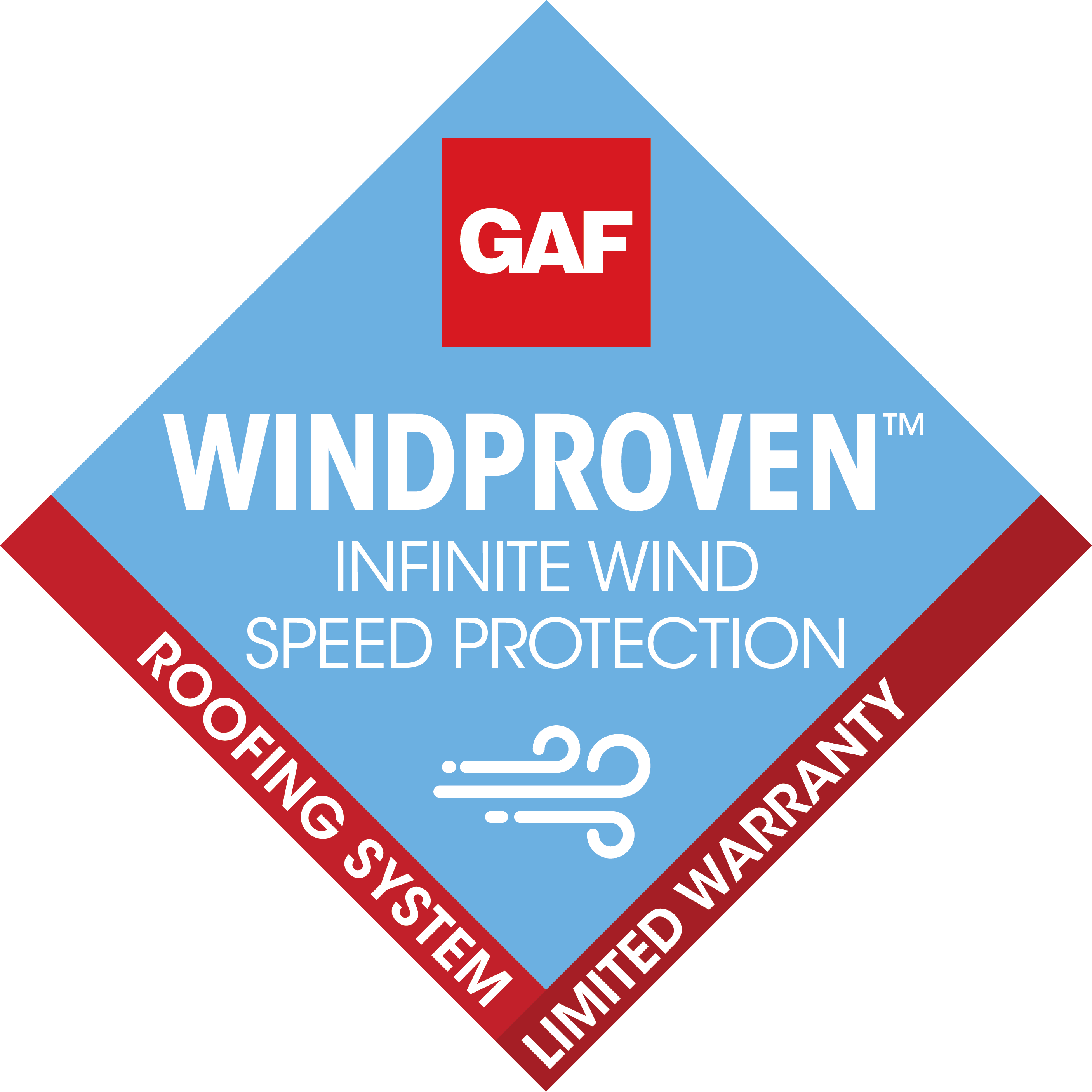 GAF WindProven Warranty Badge
