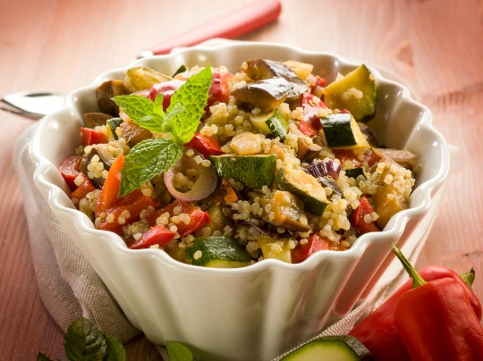 Roasted Vegetable Quinoa Salad | Healthy Eating And Living