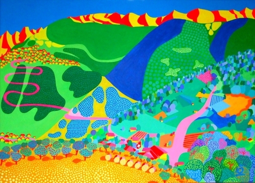 39.4 - 55.1 inch (100-140 cm) | Acrylic on Linen.