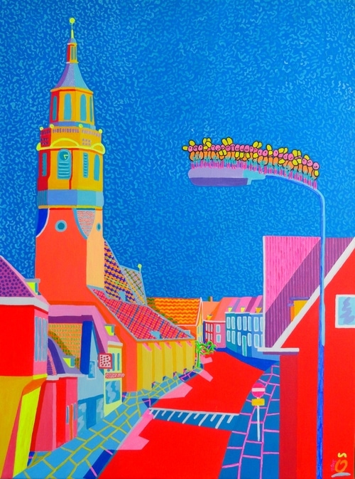 31.5 - 23.6 inch (80 - 60 cm)| Acrylic on Linen.