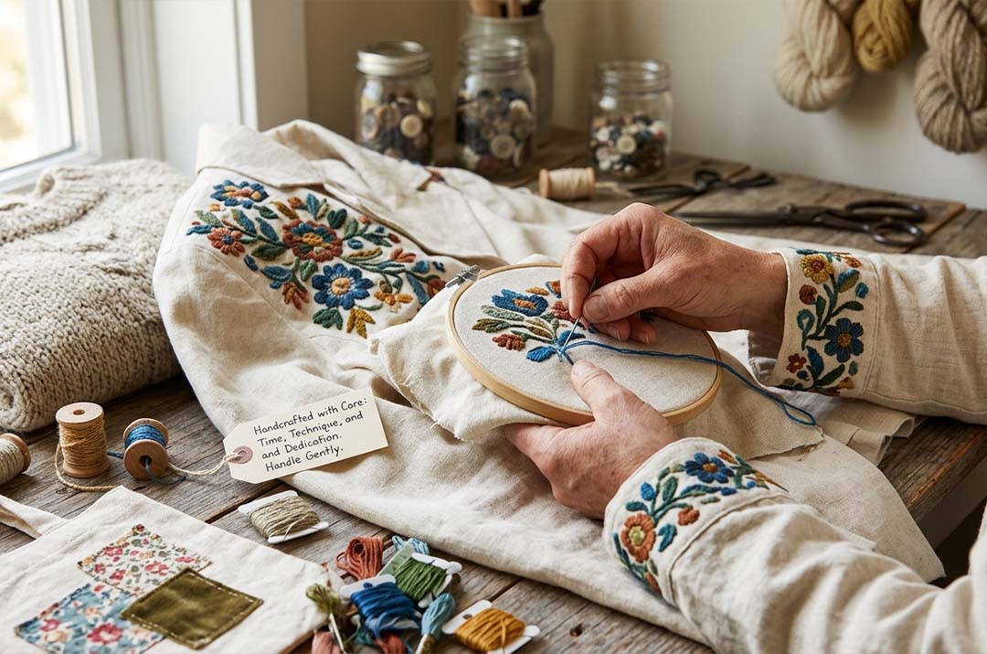Cómo cuidar bordados y prendas artesanales