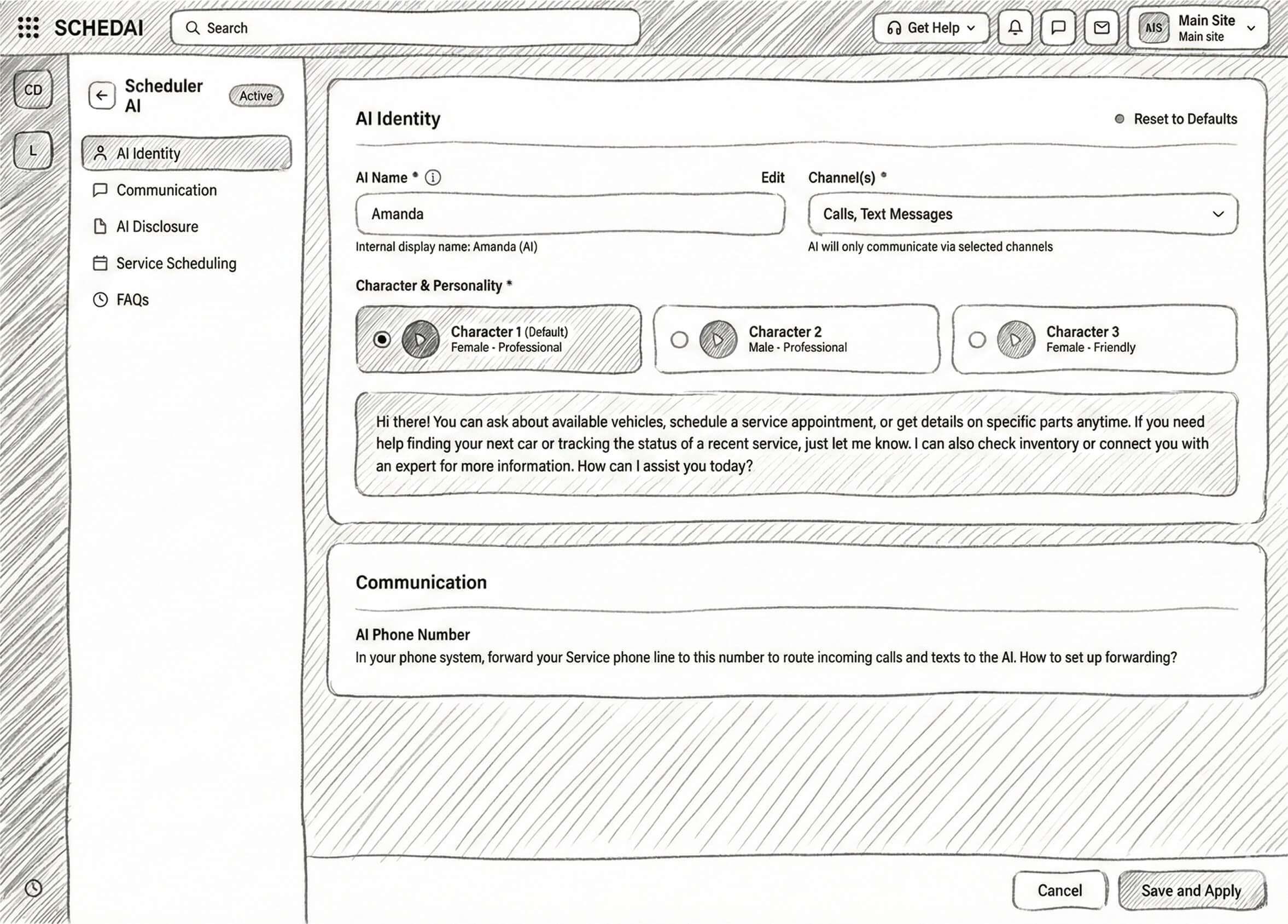 image showing sketches, use-cases and user-flows during ideation stage