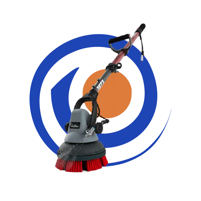 Equipo scrumbler para limpieza en áreas reducidas.