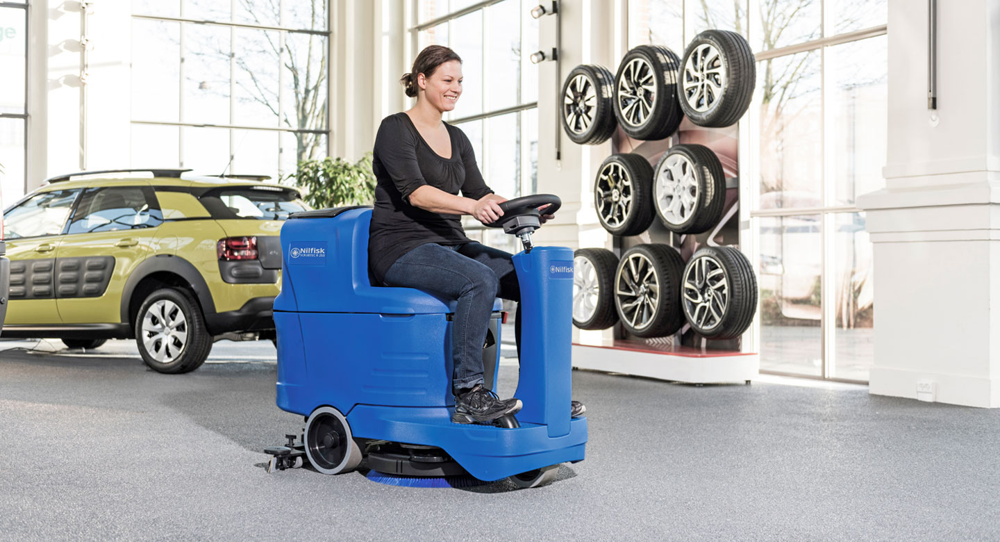 Restregadora para grandes áreas