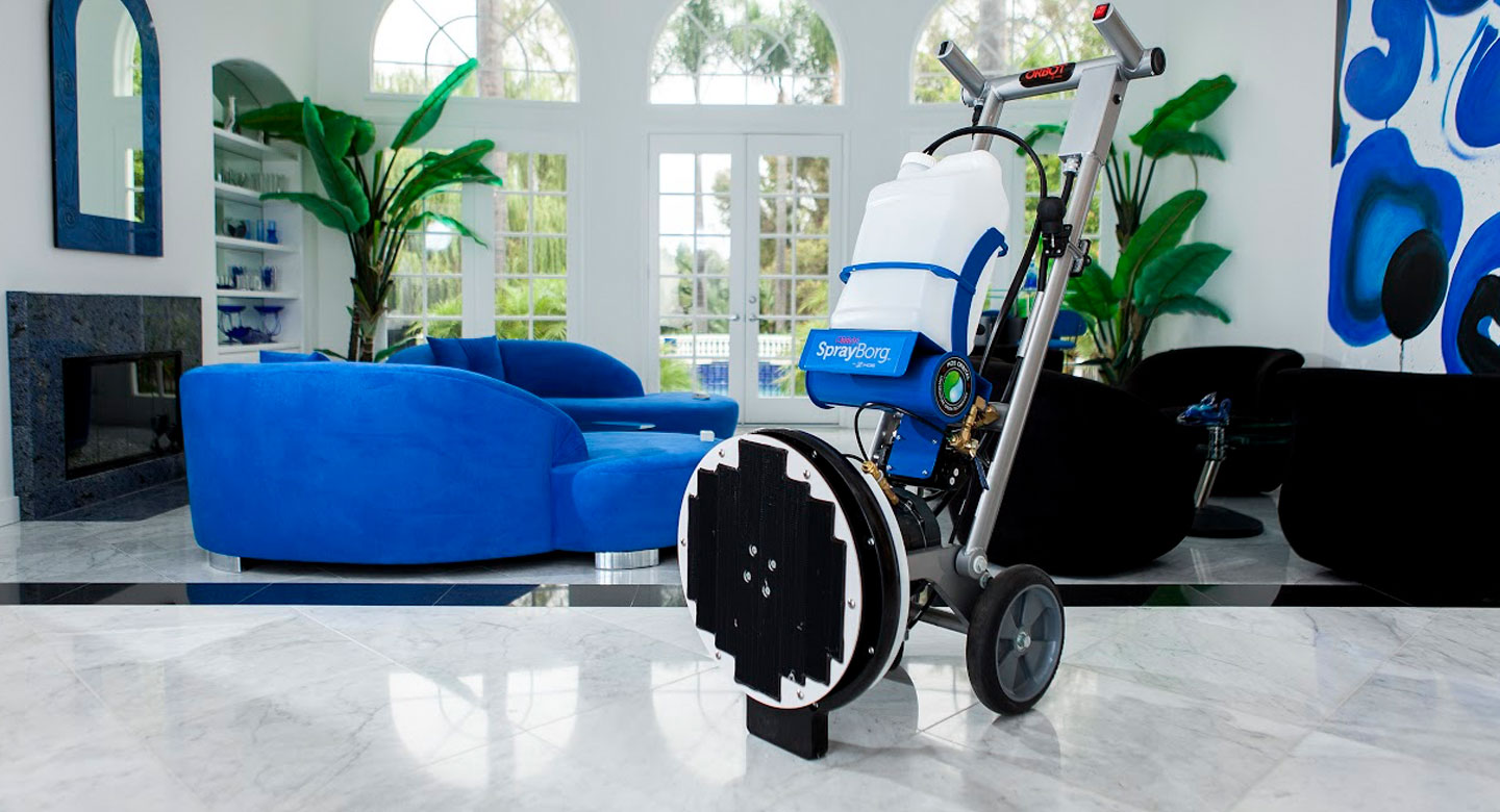 Limpieza orbital de pisos