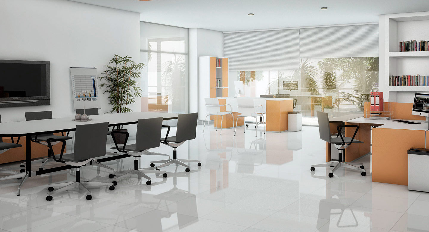 piso abrillantado únicamente con agua