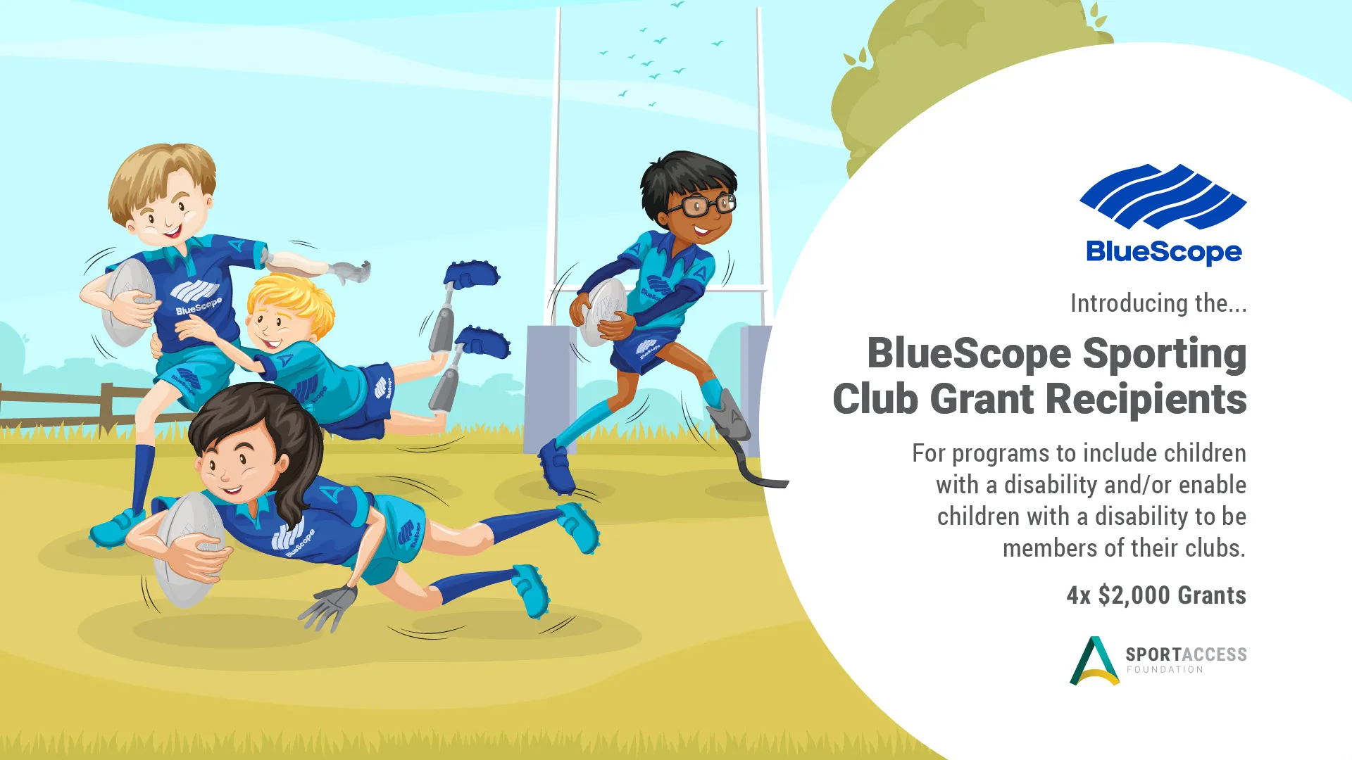BlueScope Sporting Club Grant Recipients