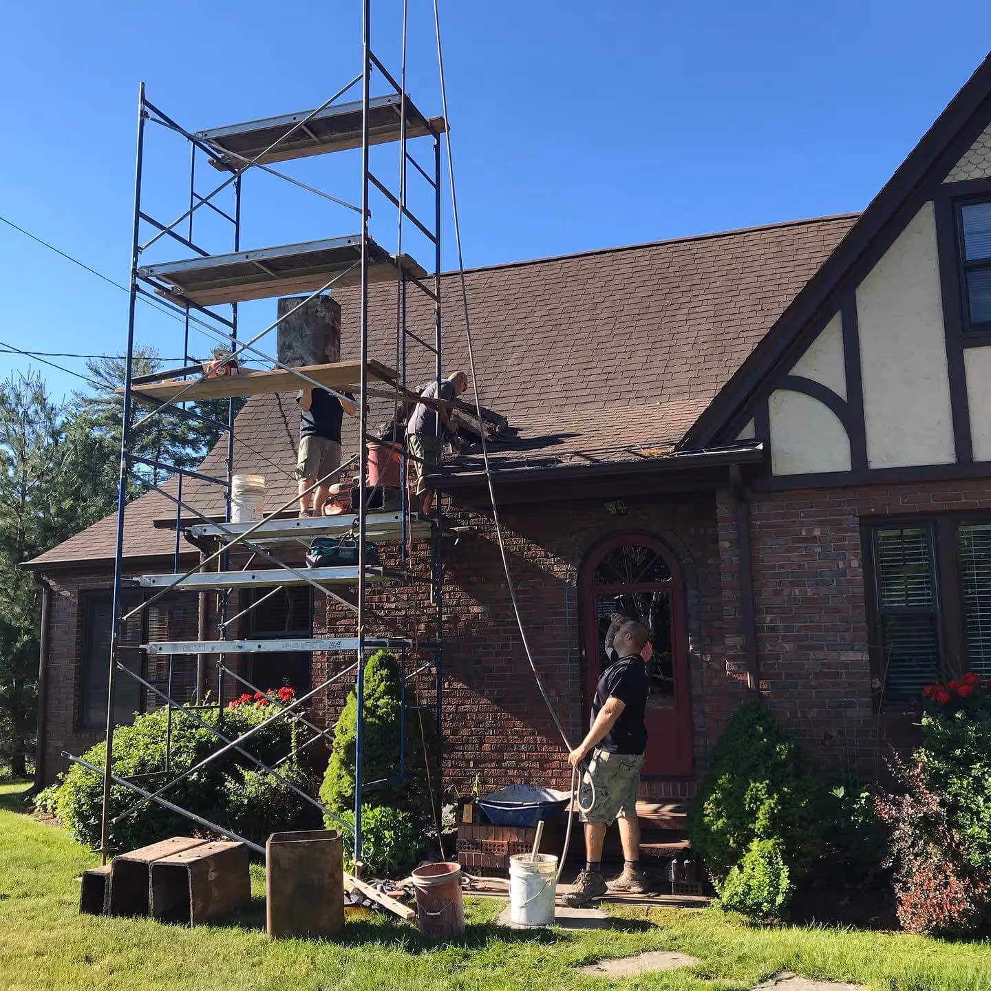 Western Mass Masons Work At Extraordinary Heights