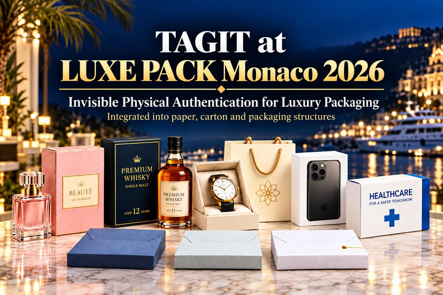 TAGIT at LUXE PACK Monaco 2026 presenting invisible physical authentication for luxury packaging
