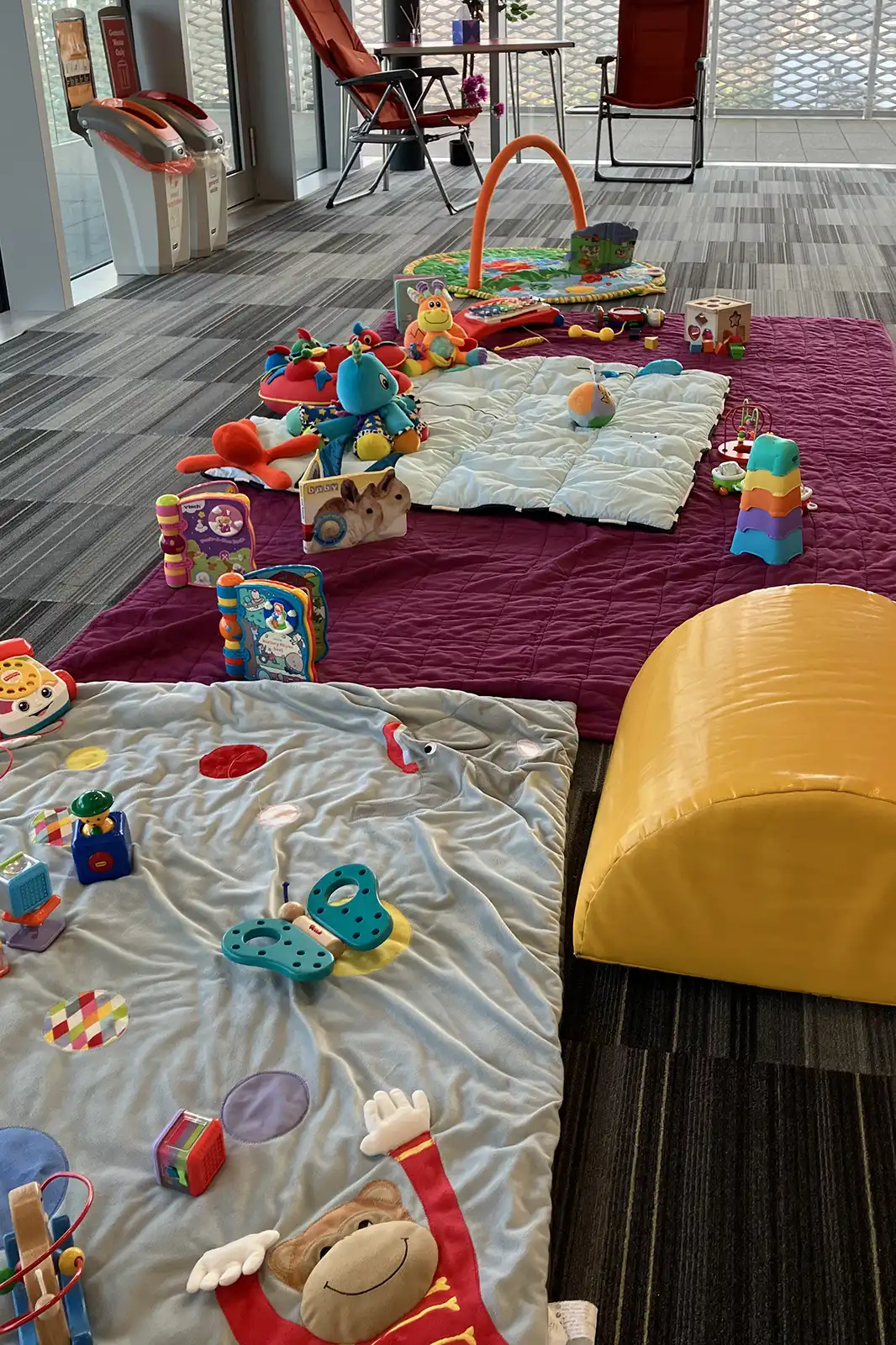Room setup for baby creche