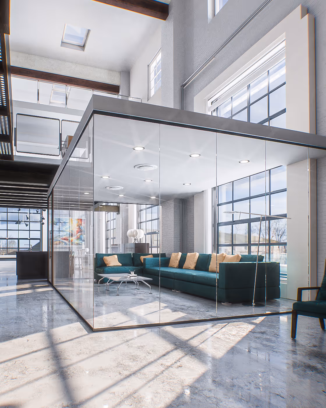 Luxury apartment using Smart Glass product (clear)