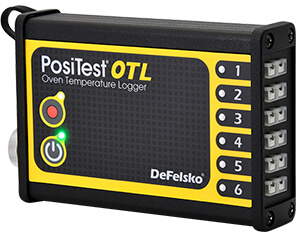 Photo of the PosiTest OTL Oven Temperature Logger unit