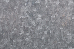 Foto de uma superfície de aço galvanizado