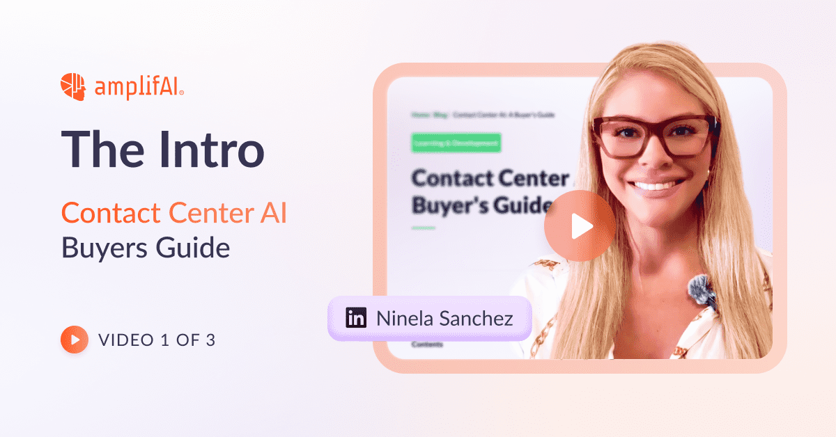 Contact Center AI Buyers Guide 2025