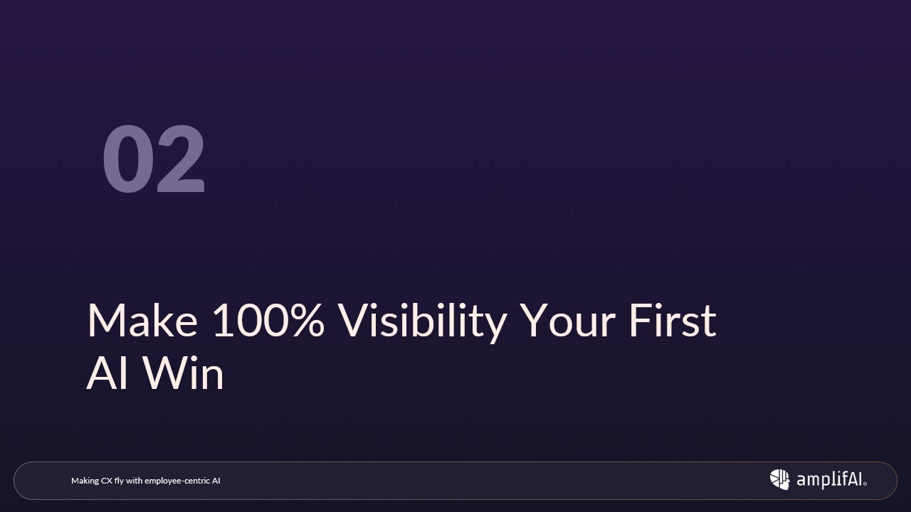 Make 100% Visibility Your First AI Win