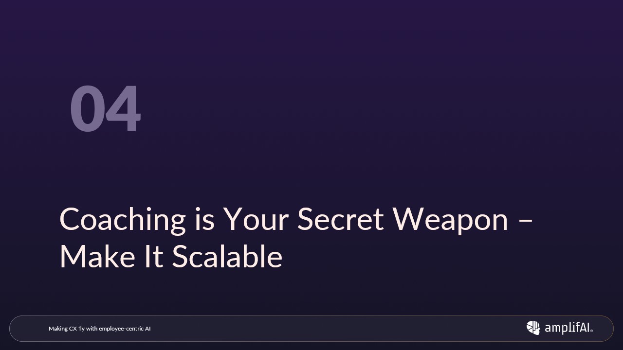 Coaching Is Your Secret Weapon, Make It Scalable