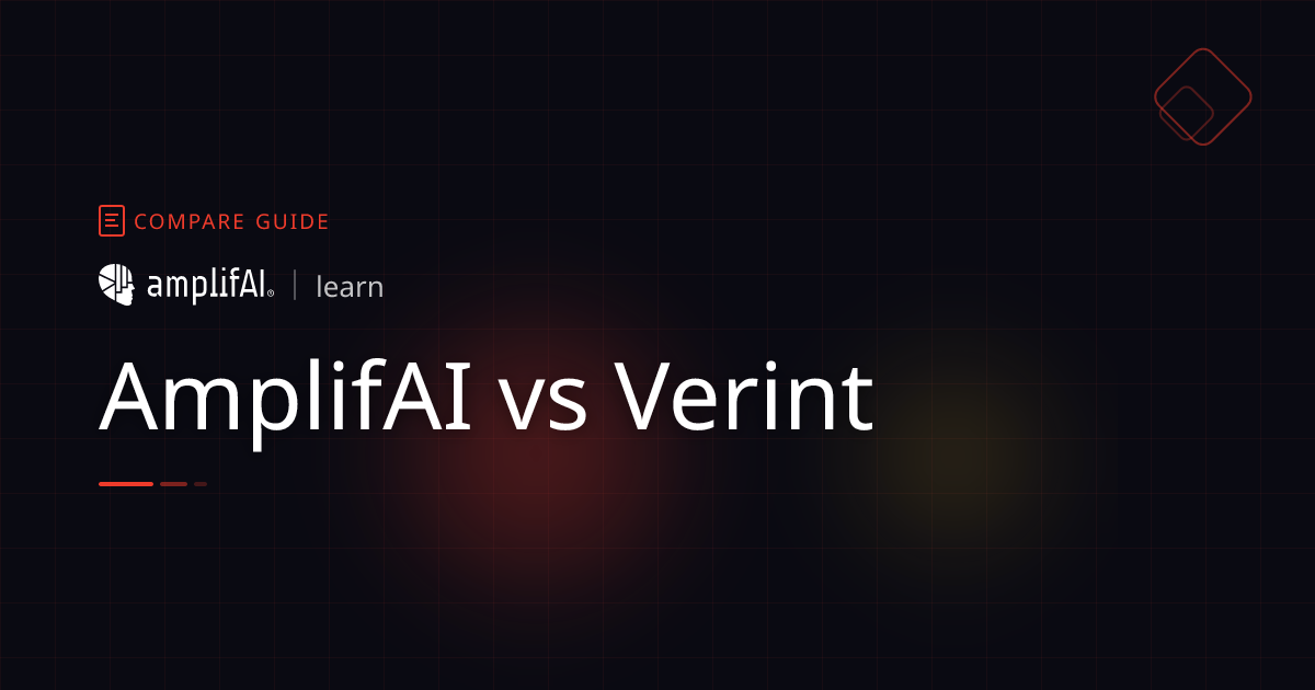 Verint vs AmplifAI