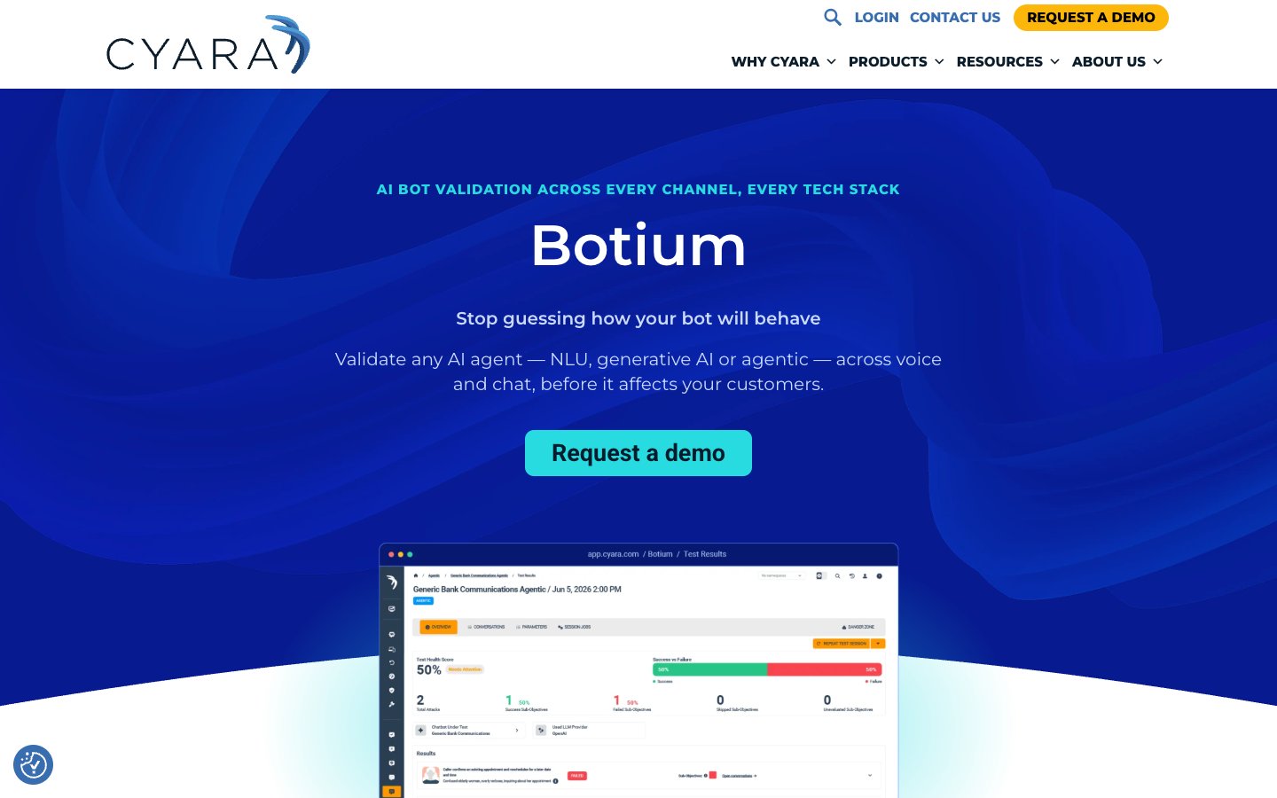 Cyara Botium AI agent management software