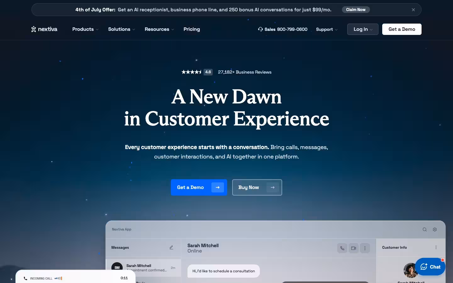 Nextiva call center performance management software